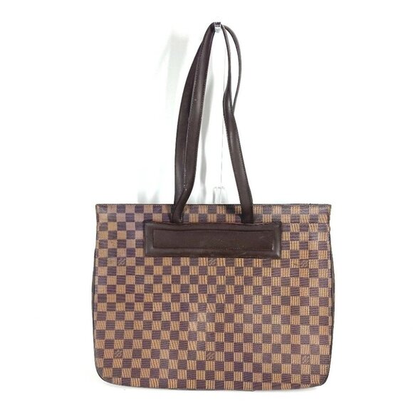 LOUIS VUITTON N51124 Damier Parioli GM Tote Bag Shoulder Bag Canvas Ebene Brown - Picture 1 of 16